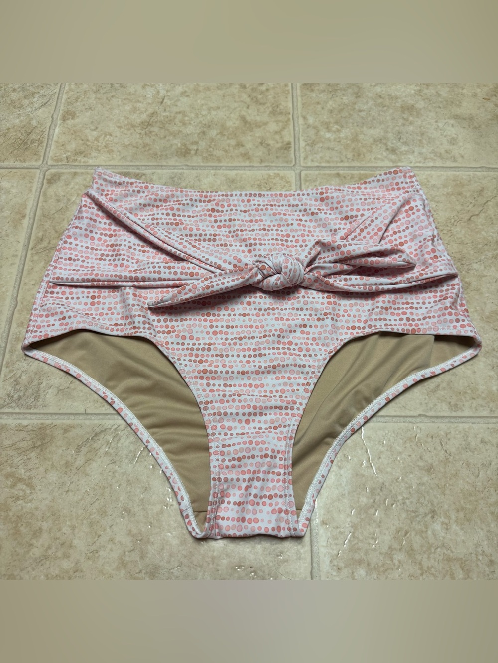 Kortni Jeane Tie Front Swim Bottoms NWT Size Large